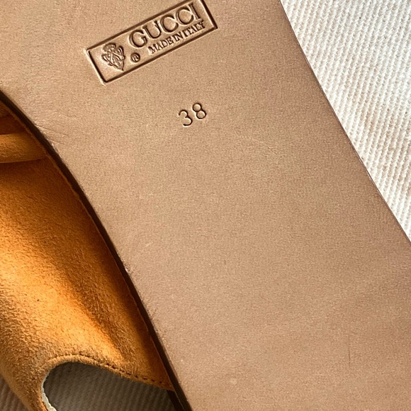 Vintage Gucci Multicolor Suede Sandals - Picture 6 of 6